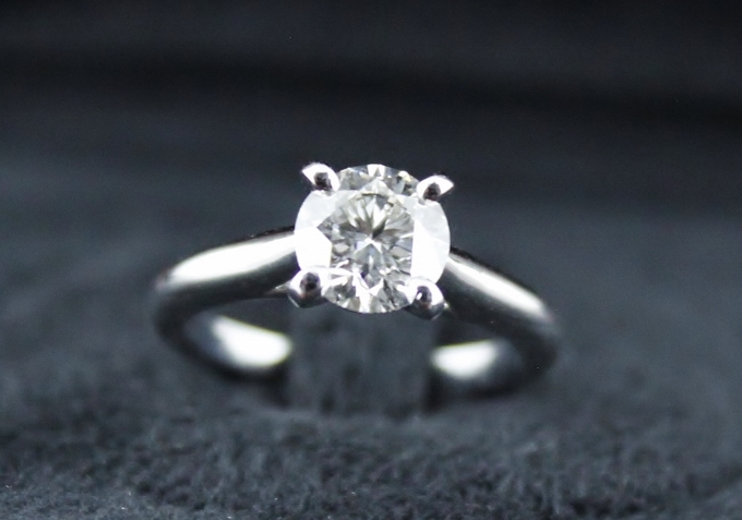 (image for) 1.01 CARATS "G" COLOUR VVS1 PLATINIUM 950 CARTIER RING